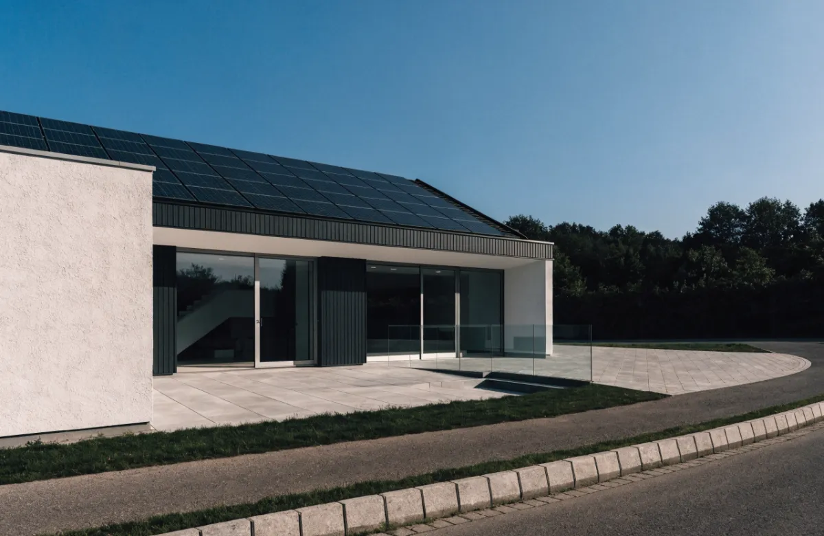 Photovoltaikanlage mit Stromspeicher auf einem Einfamilienhaus in Telgte